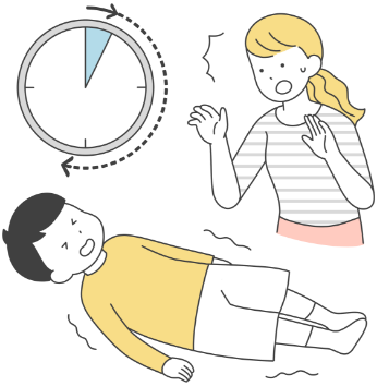 けいれん性てんかん重積状態のイラストイメージ